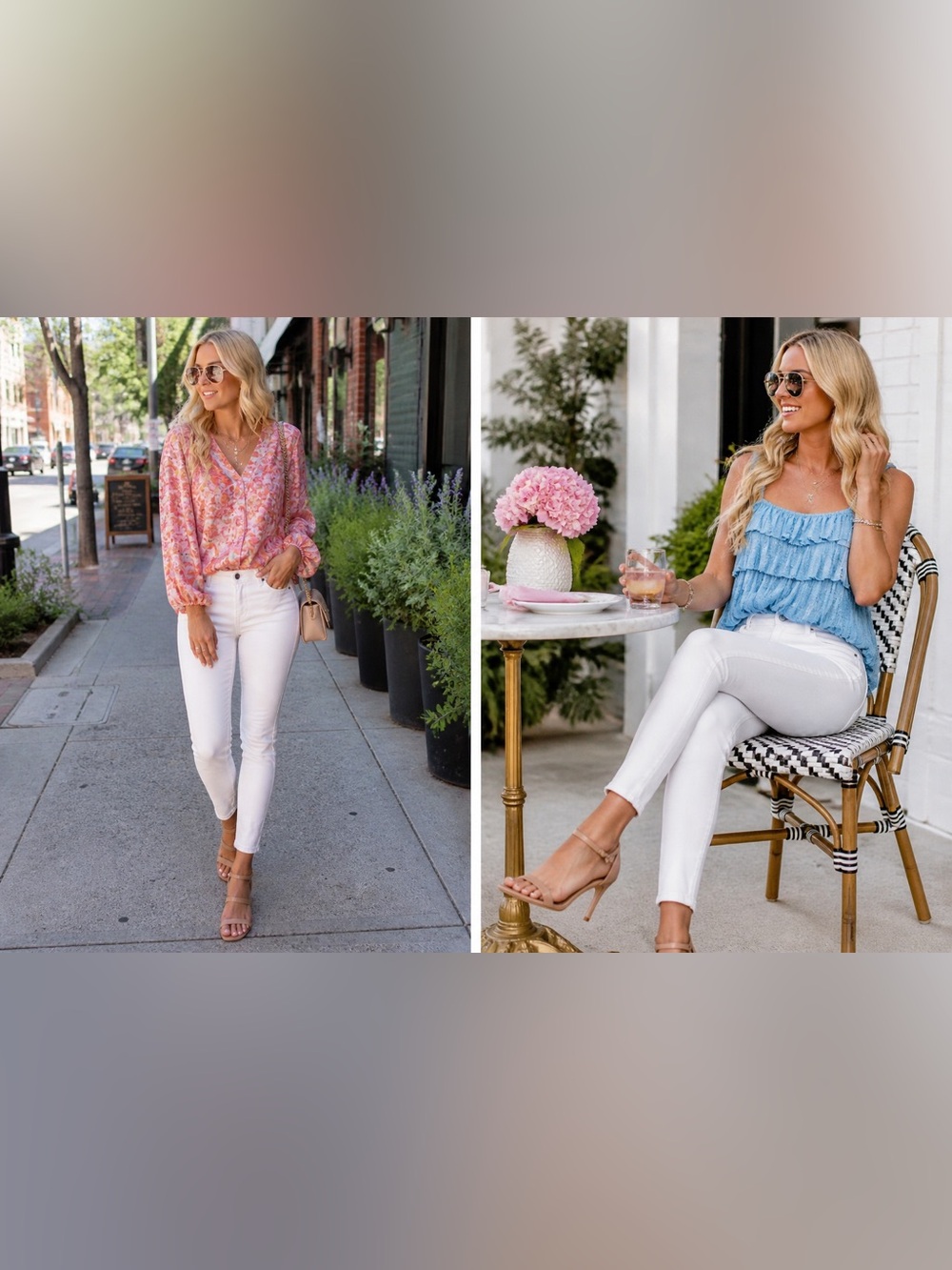 BCBGeneration White Denim Jeans with Branded Waist Label